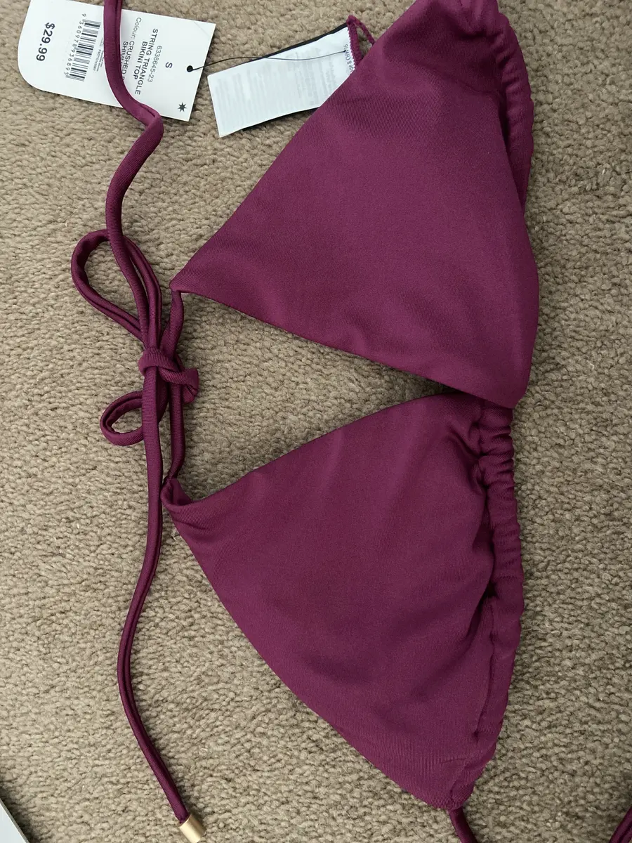 String Triangle Bikini Top