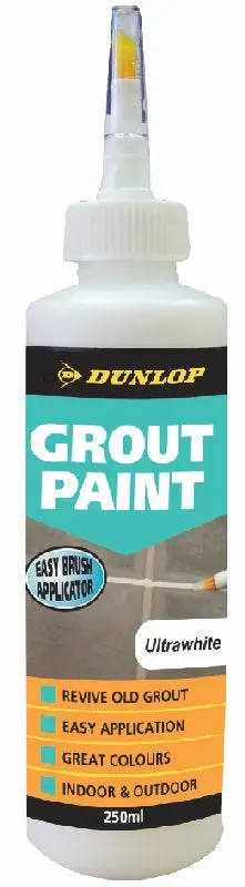 Dunlop Grout Paint Ultrawhite 250ml