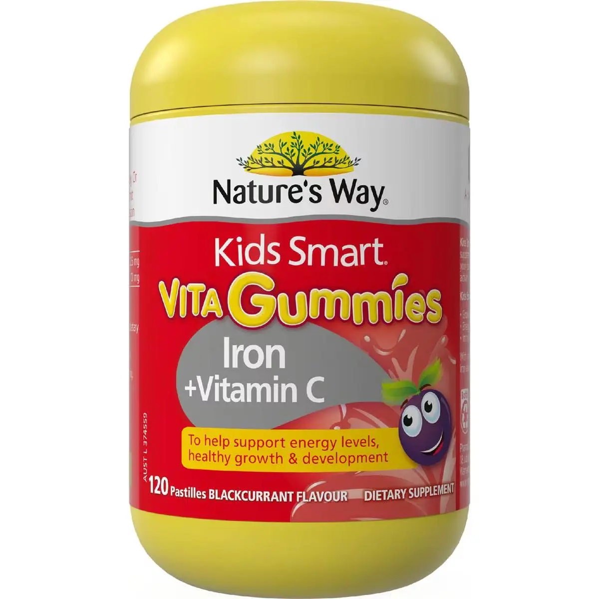 NATURE'S WAY KIDS SMART VITA GUMMIES IRON + VITAMIN C 120EA