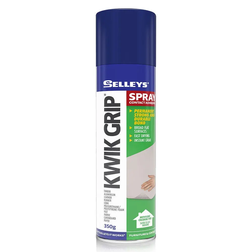 SELLEYS KWIK GRIP ADHESIVE AEROSOL 350ML
