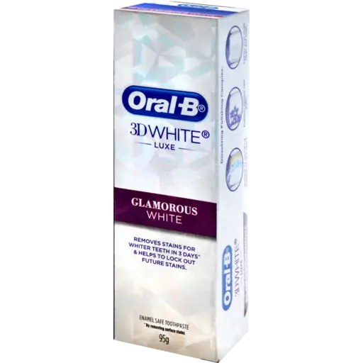 Oral-B 3D White Luxe Toothpaste Glamorous White 95g
