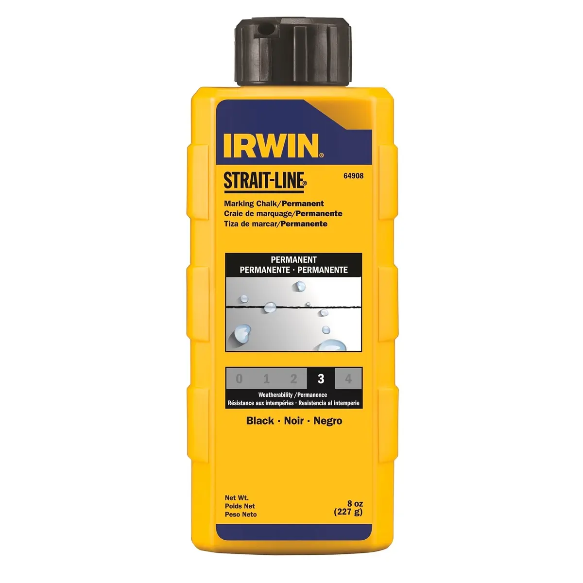 Straitline Black Permanent Staining Chalk 6oz