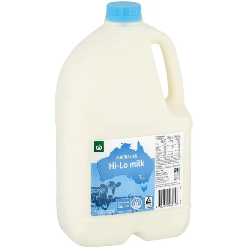 Woolworths Hi-Lo Milk 3L