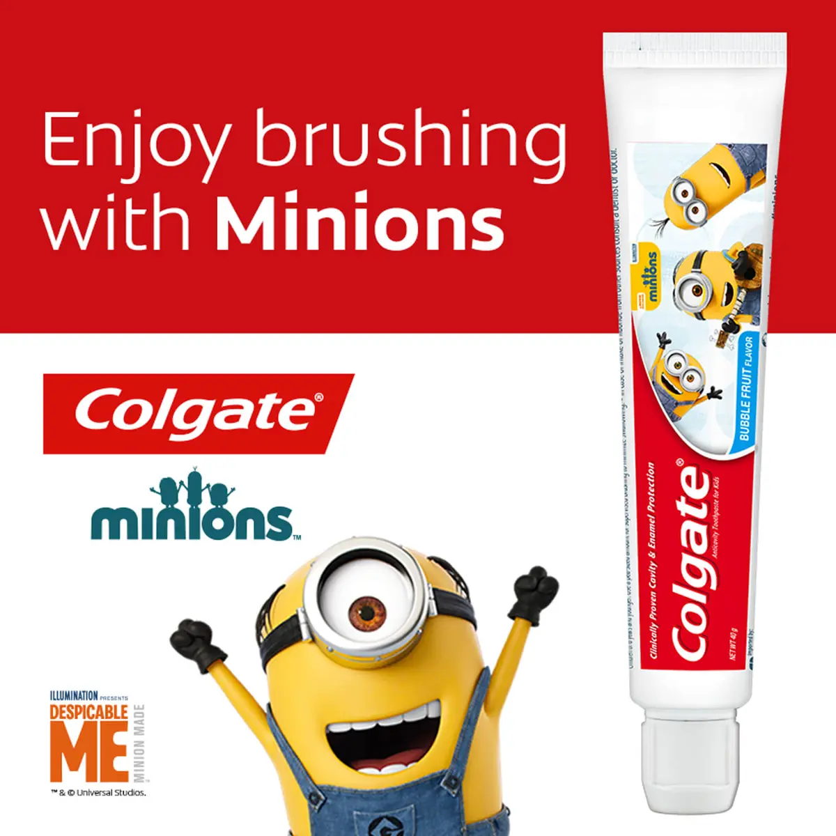 Kids Toothpaste Minion Bubblegum