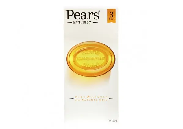 PEARS SOAP TRANSPARENT 3 x 125g 375g