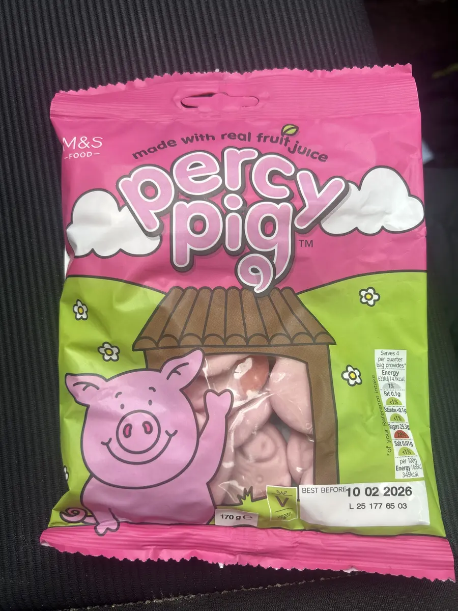 M&S Percy Pig Gummy Candy