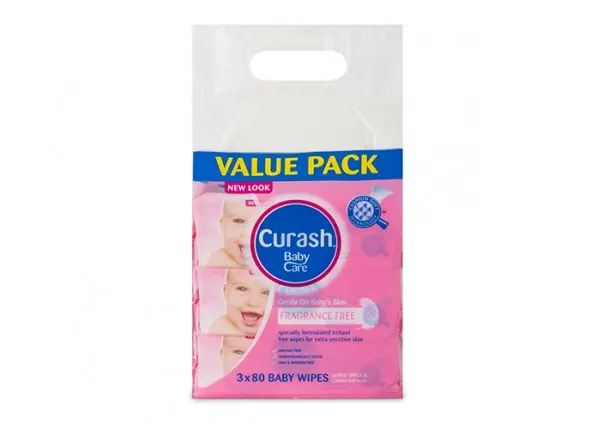Curash Wipes Frag Free 80 x 3