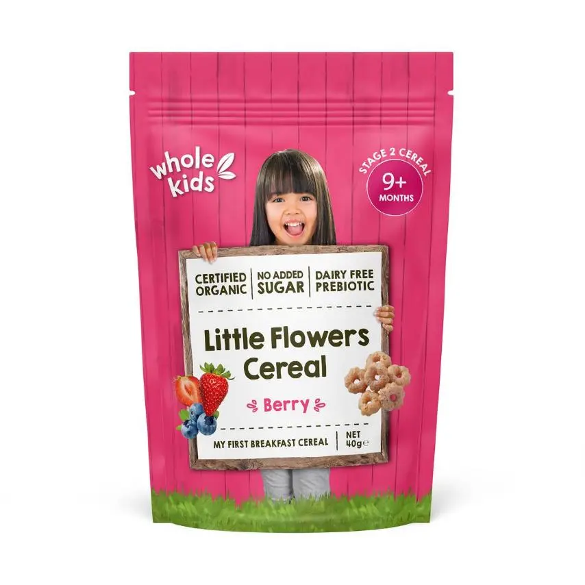 Whole Kids Little Flowers Cereal Berry 9+ Months 40g
