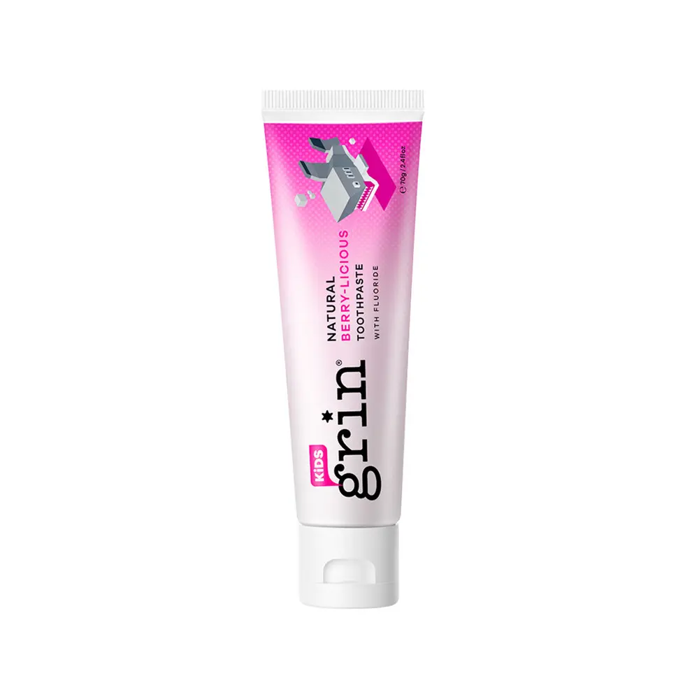 Grin Kids Natural Berry-llicious Toothpaste with Fluoride 70g