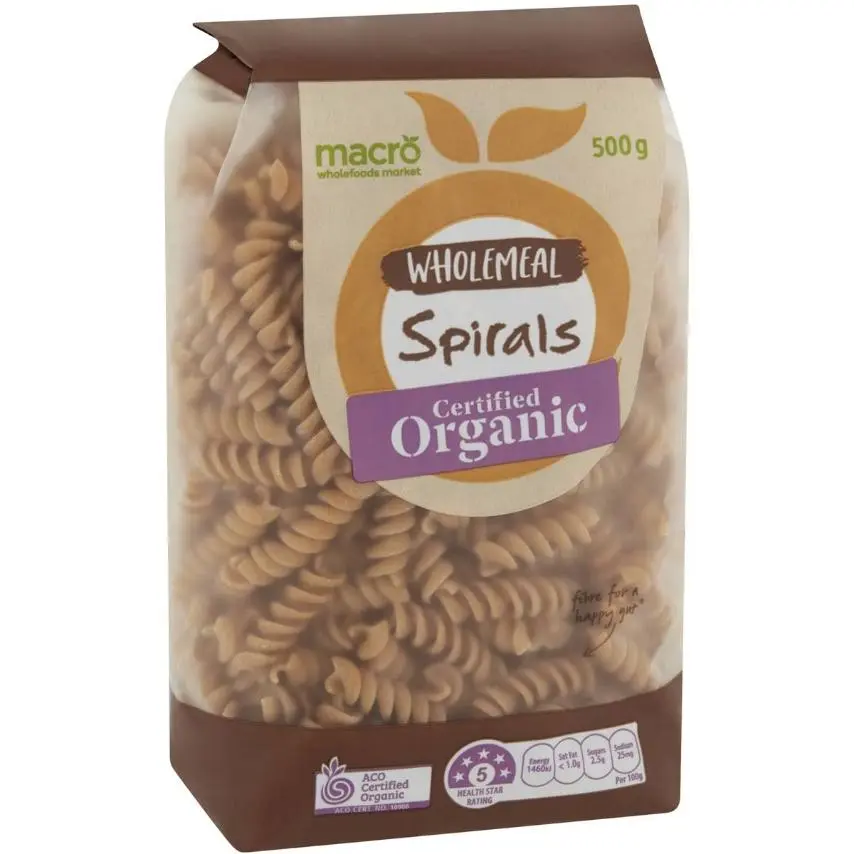 Macro Organic Wholemeal Spirals 500g