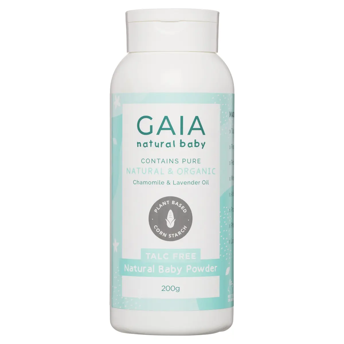 GAIA Talc Free Natural Baby Powder 200g
