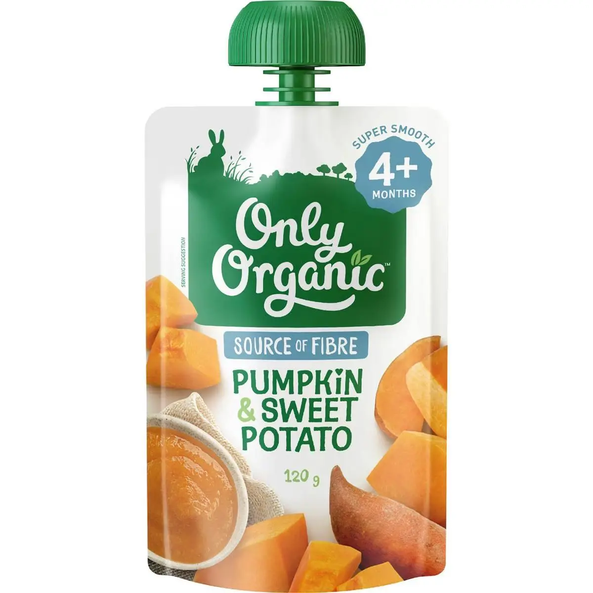 Only Organic Baby Food Pumpkin & Sweet Potato 120 g