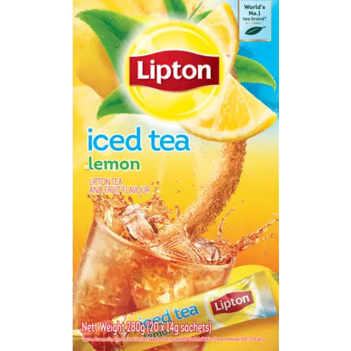 Lipton Iced Tea Lemon Sachets 20 Pack x 14g