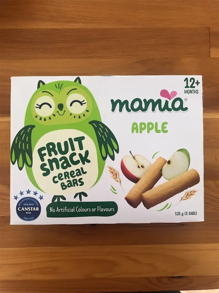 MAMIA Fruit Snack Cereal Bars Apple