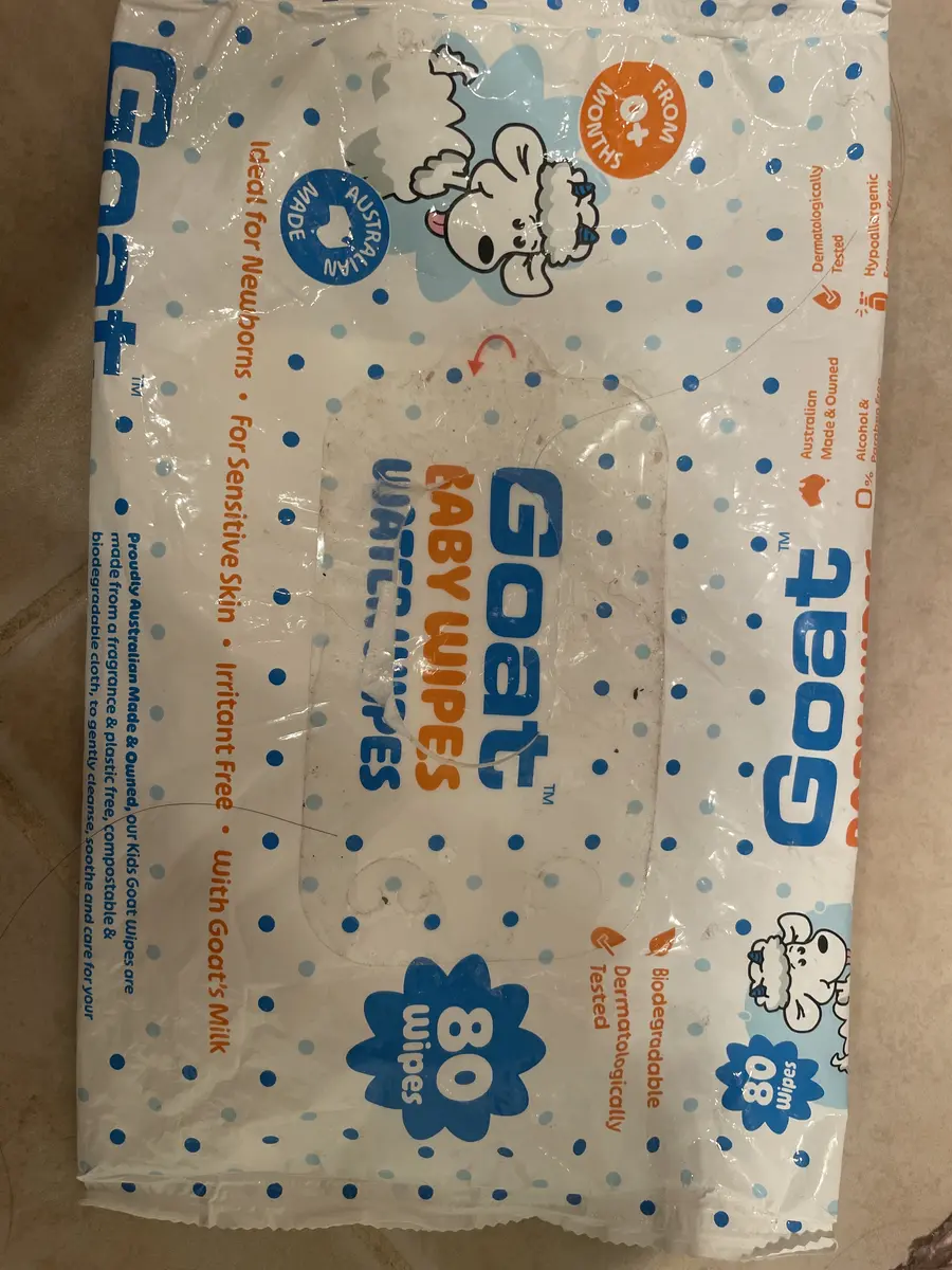 Goat Baby Water Wipes 80 Pack