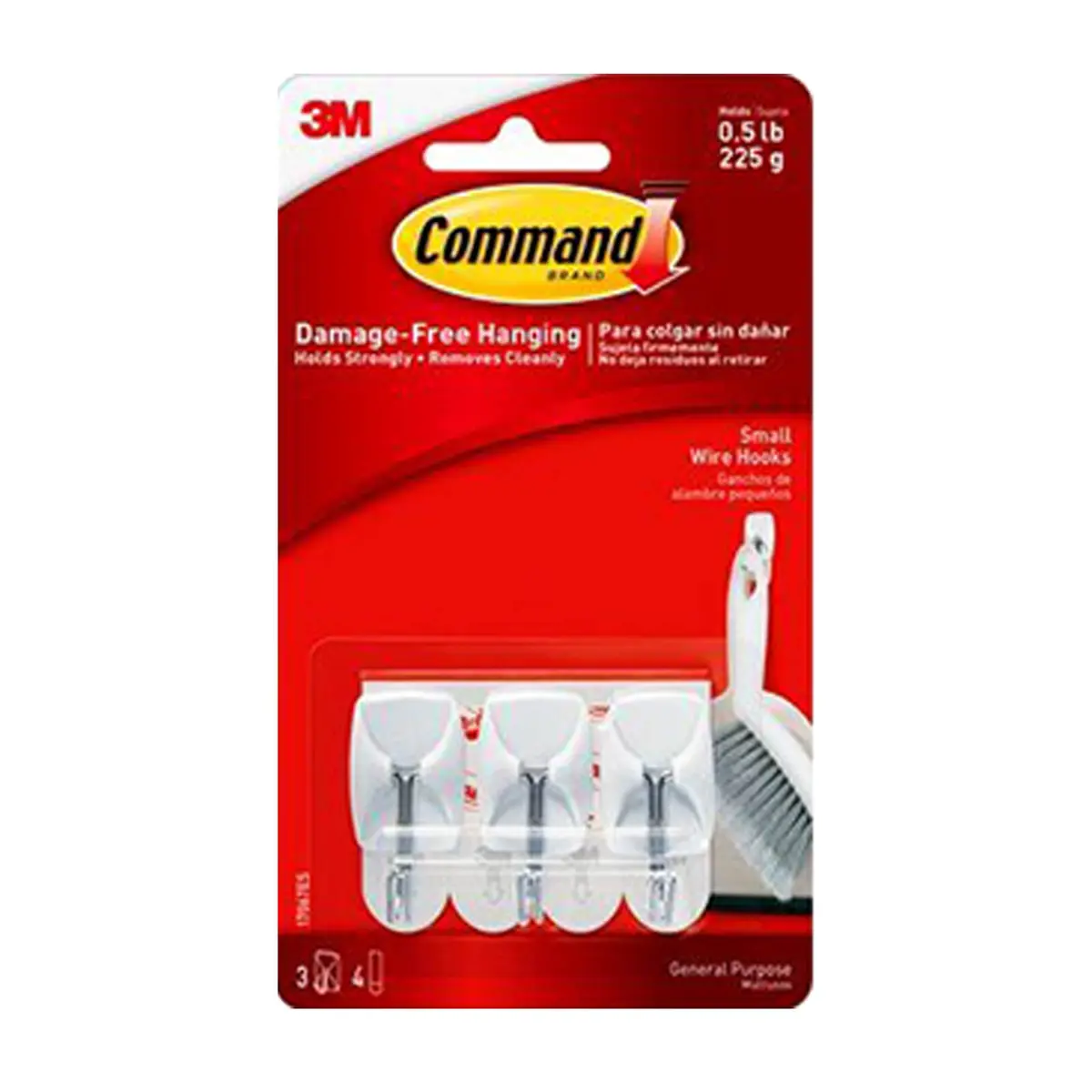 Command Mounting Hook Utensil - White, 3 Pack