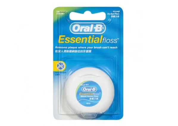 Oral-B Essentialfloss Waxed Dental Floss 50m