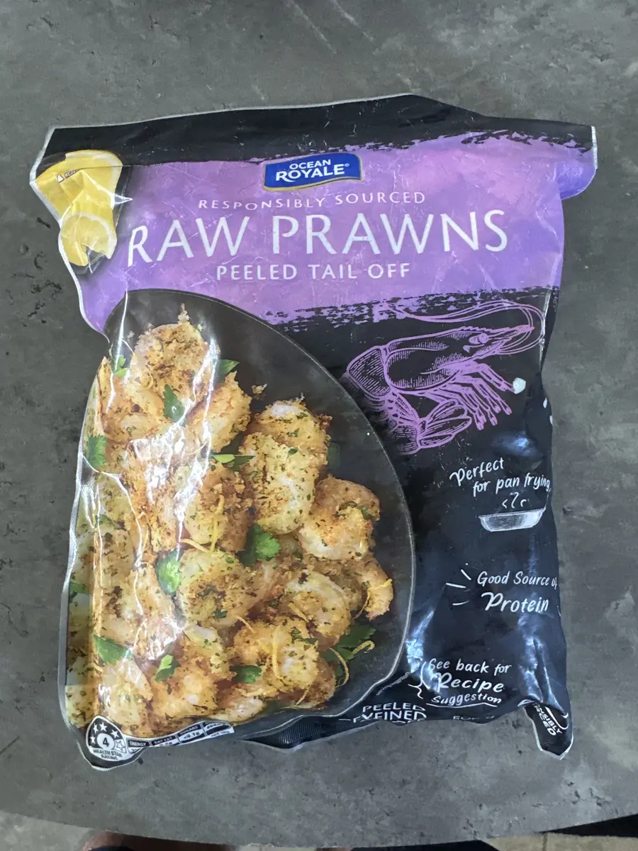 Frozen Raw Prawns 500g
