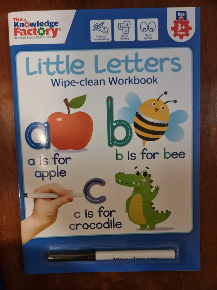 The Knowledge Factory Little Letters Wipe-clean Workbook