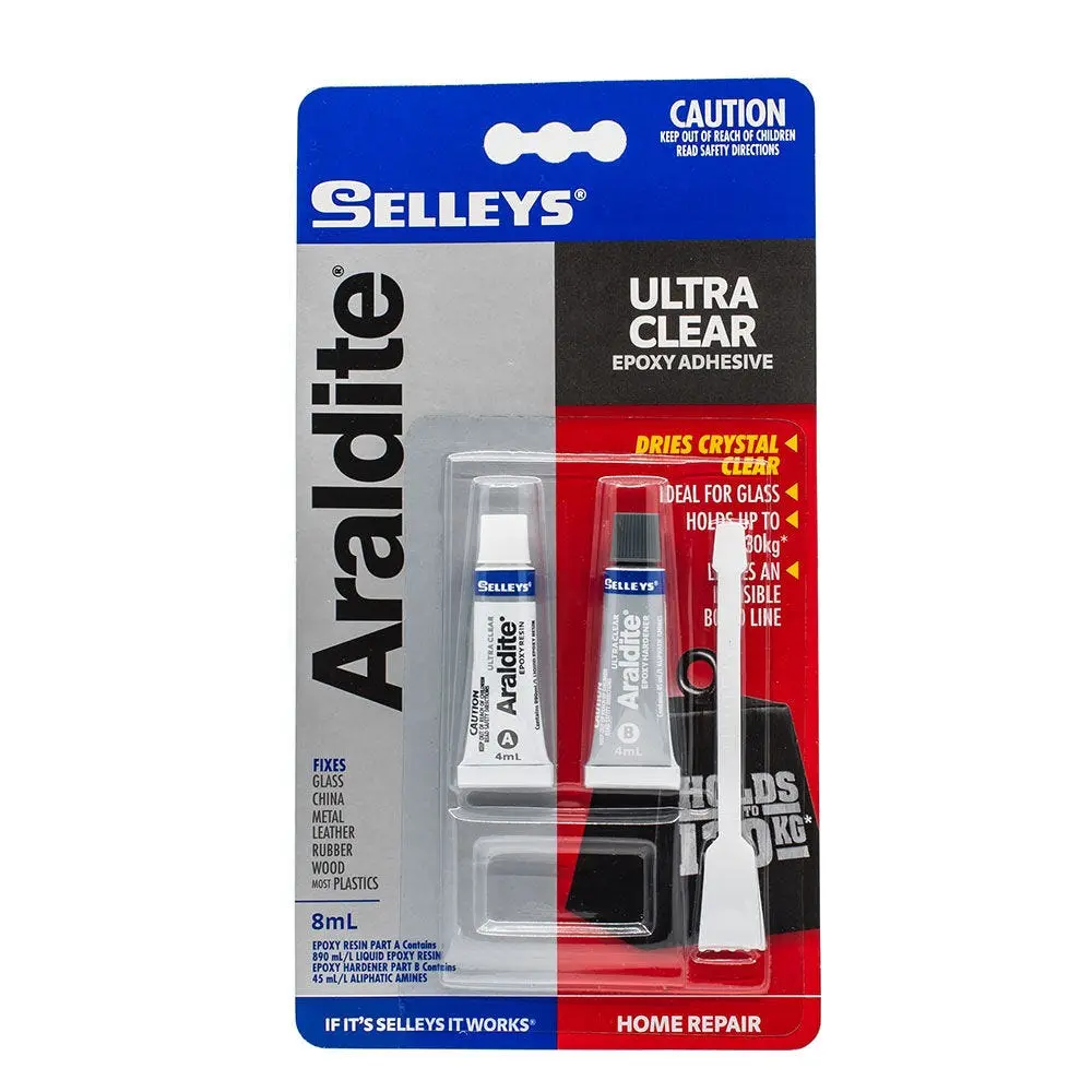 SELLEYS ARALDITE ADHESIVE ULTRA CLEAR 8ML