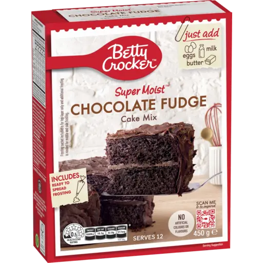 Betty Crocker Super Moist Cake Mix Chocolate Fudge 450g