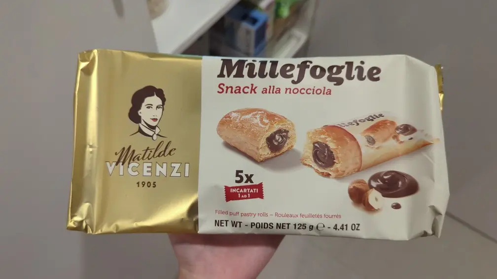 Matilde Vicenzi Millefoglie Mini Snack Hazelnut Cream 125g