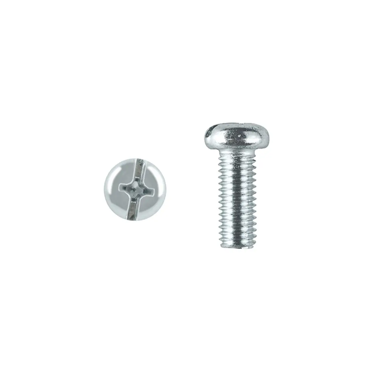 Pinnacle M4 x 15mm Zinc Plated Round Head Bolts And Nuts - 18 Pack