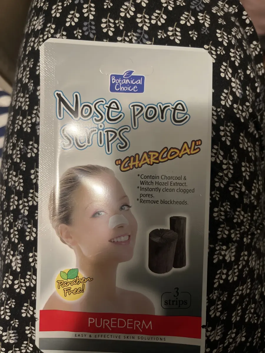 Purederm Botanical Choice Nose Pore Strips - Charcoal