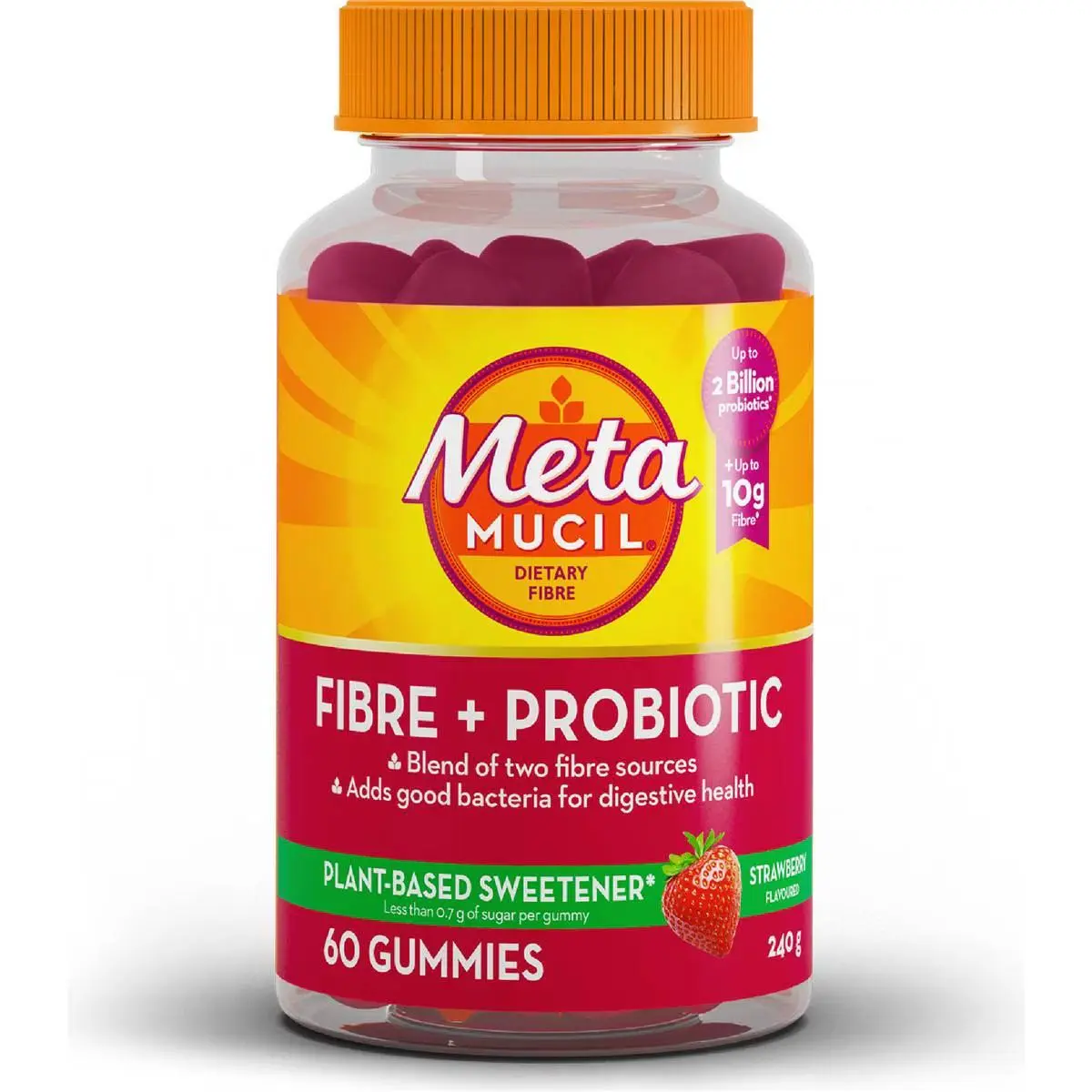 Metamucil Daily Fibre + Probiotic Gummies 60CT