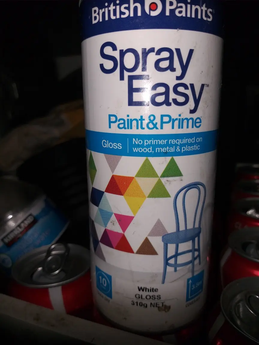British Paints Sprayeasy Gloss White 310g