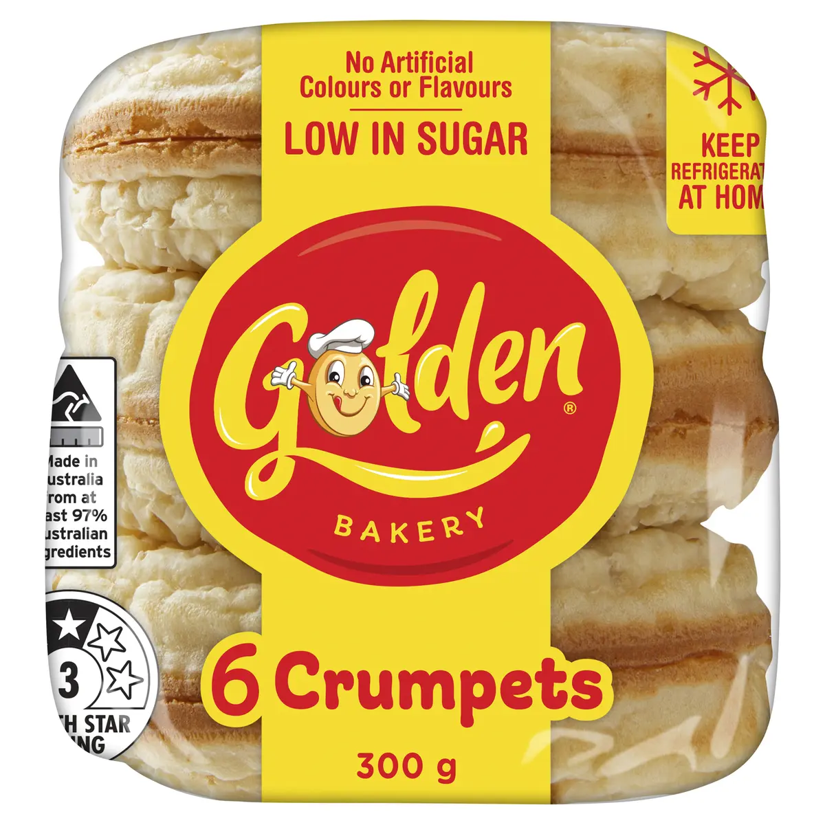 Golden Bakery 6 Crumpets Original 300g
