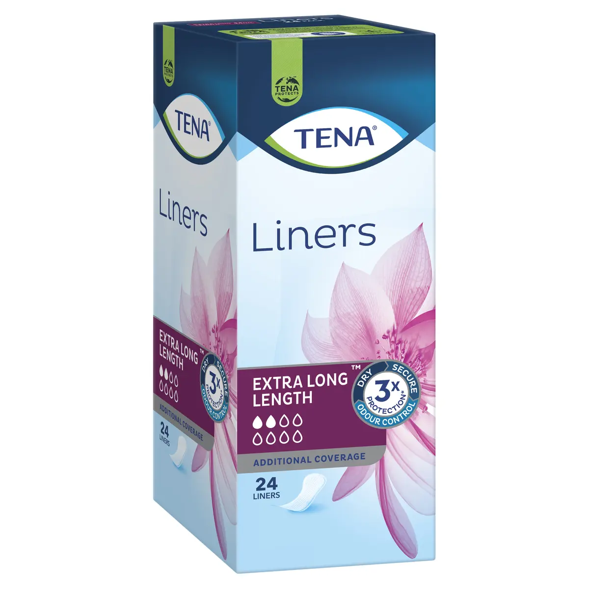 TENA LINERS EXTRA LONG 24EA