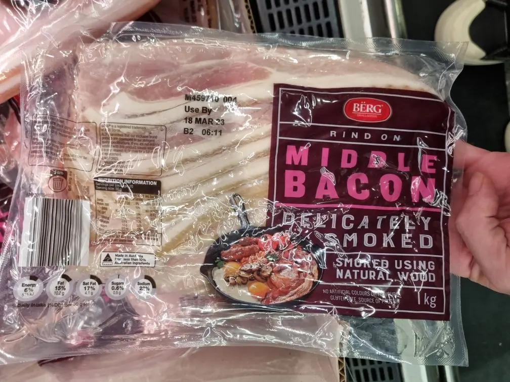 BËRG Middle Bacon 1kg