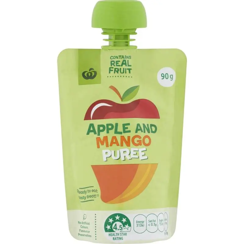 Woolworths Puree In Pouch Apple & Mango