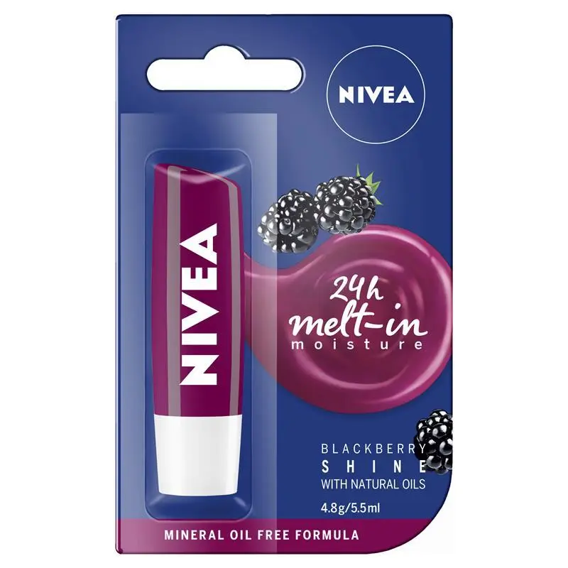 NIVEA LIP BLACKBERRY SHINE 4.8G