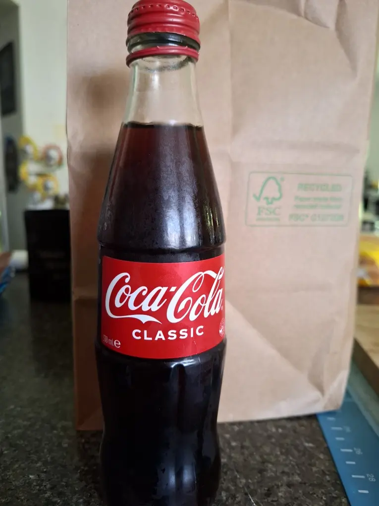 Coca-Cola Classic Glass Coke Soft Drink 330ml