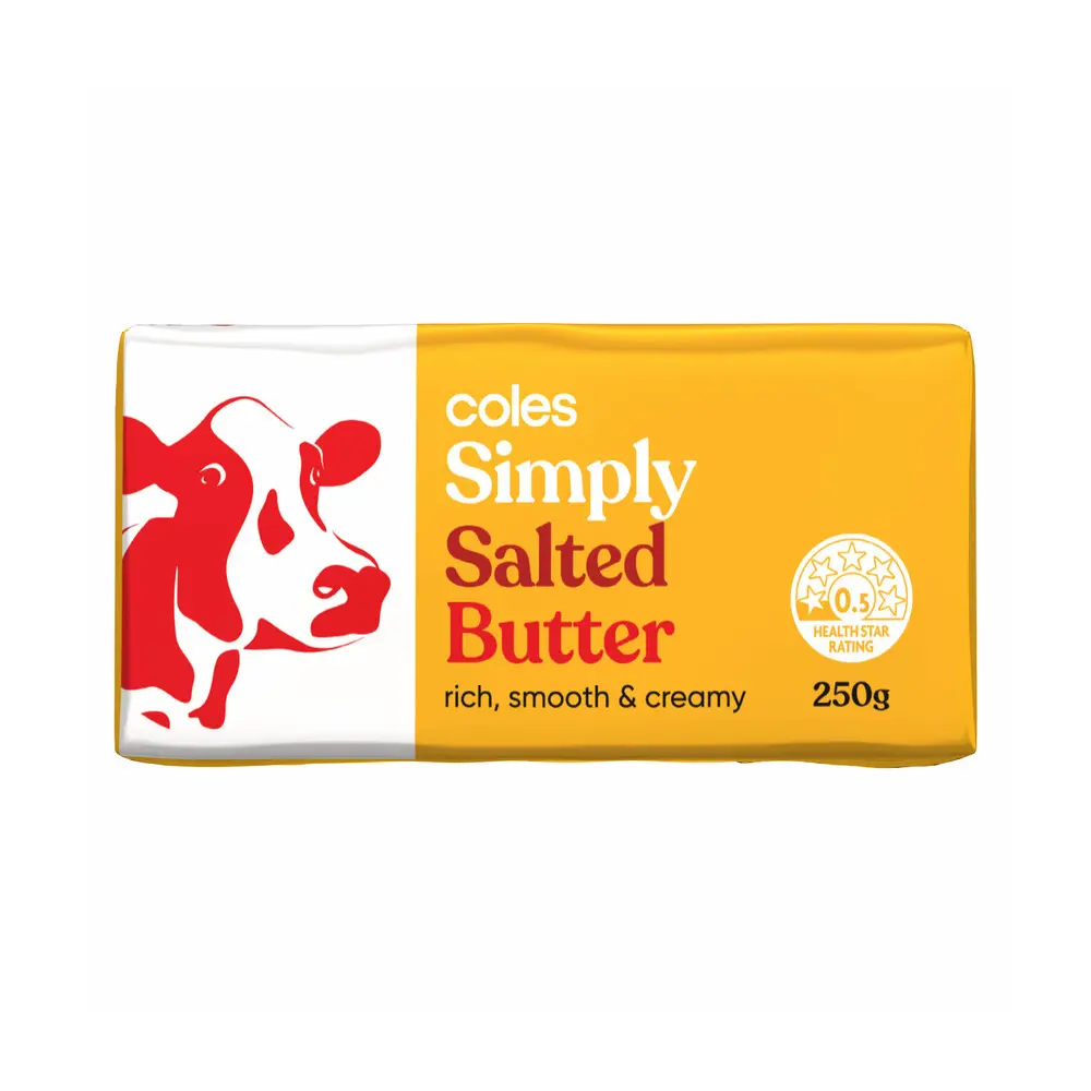 Coles Salted Butter 250g