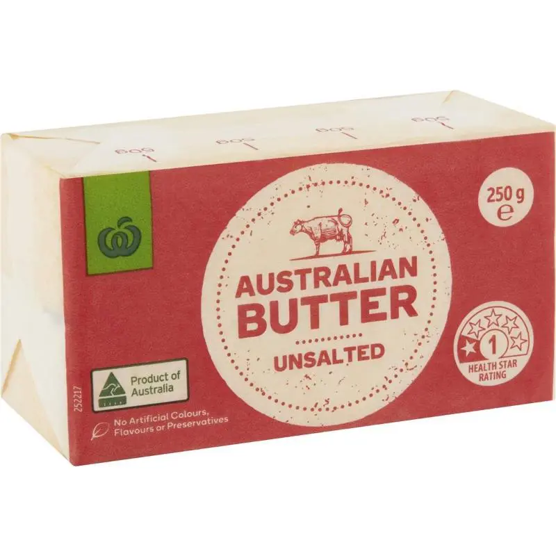 Woolworths Australian Butter Unsalted