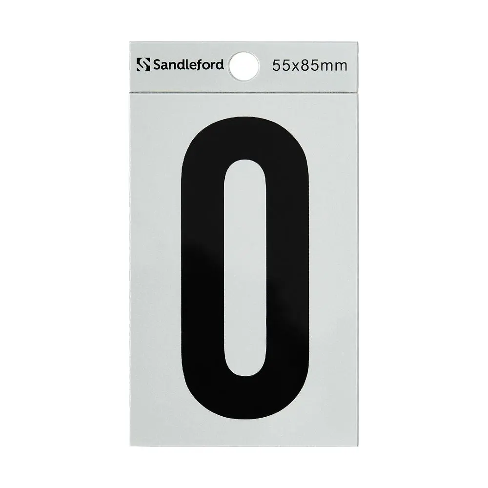 Sandleford 4 Self-adhesive Numeral White 85mm