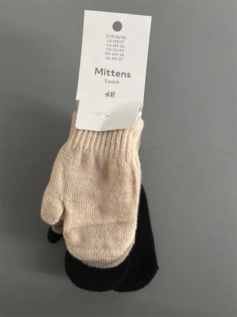 3-pack Mittens