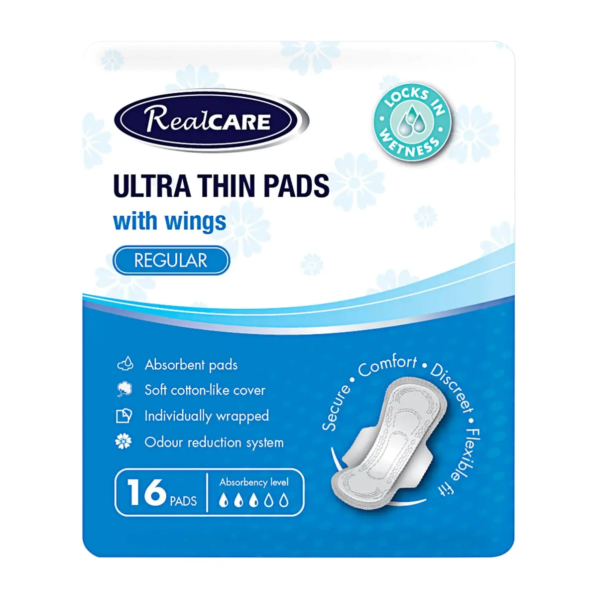 Real Care Pads Thins Regular Wings