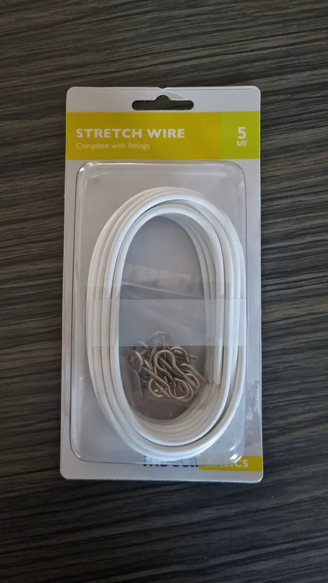 Tribeca 5 Metre Stretch Wire Pack White 5 m