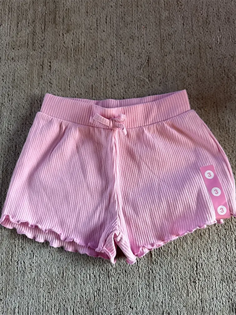 Ribbed Pink Shorts