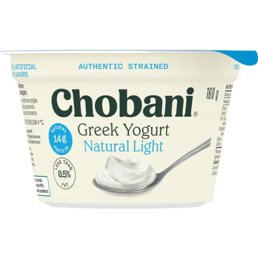 Chobani Natural Light Greek Yogurt 160g