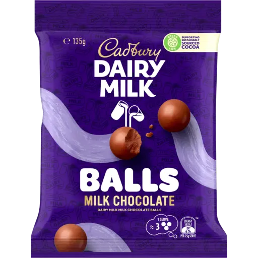CADBURY DAIRY MILK BALLS 135G
