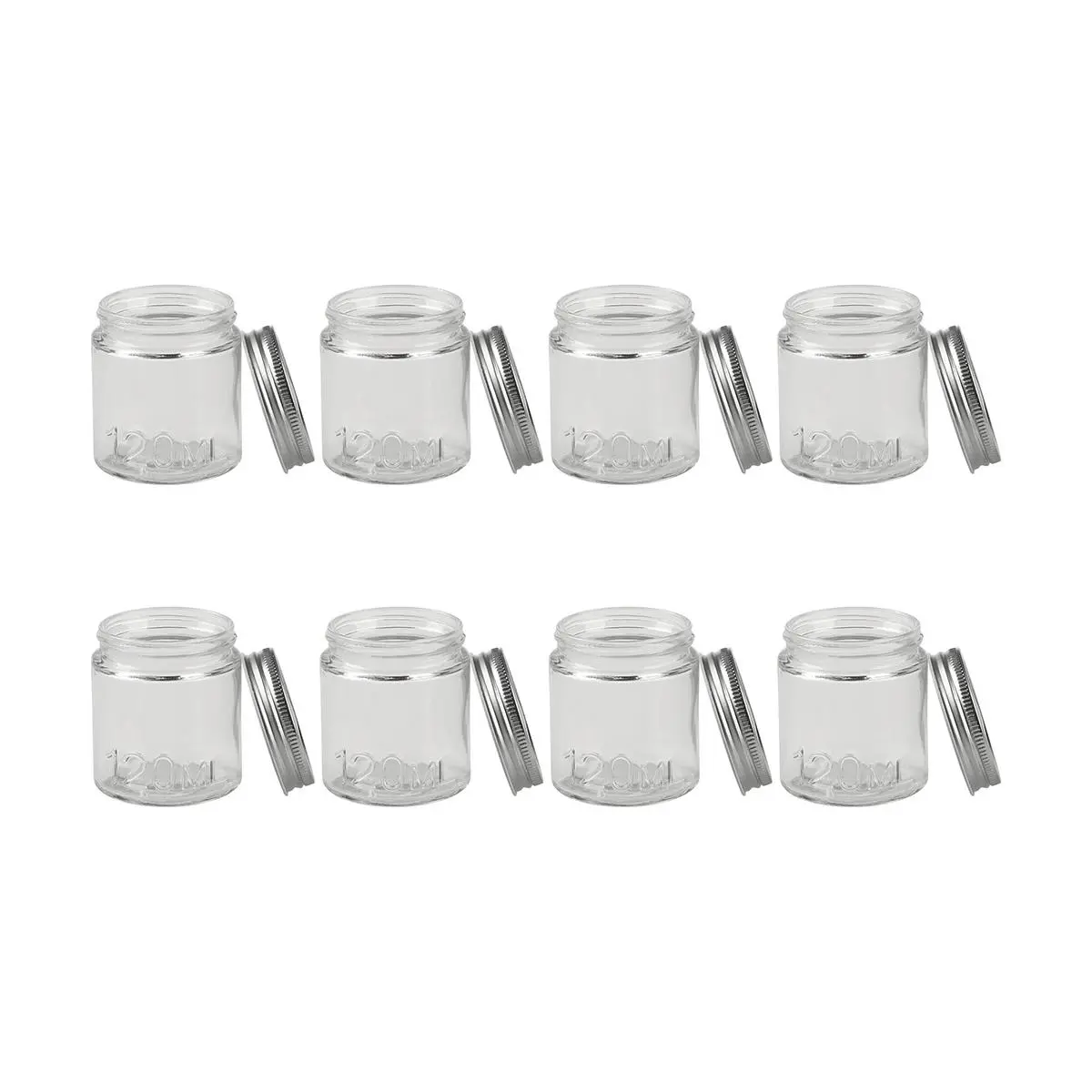 Anko 8 Pack Preserving Jars 120ml