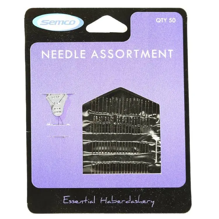 Semco Carded Needle Silver & Black