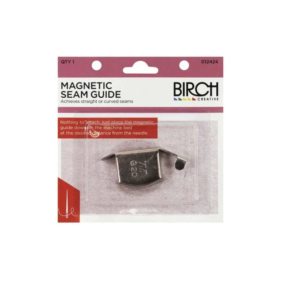 Magnetic Seam Guide Birch Silver Curve Straight Tucks