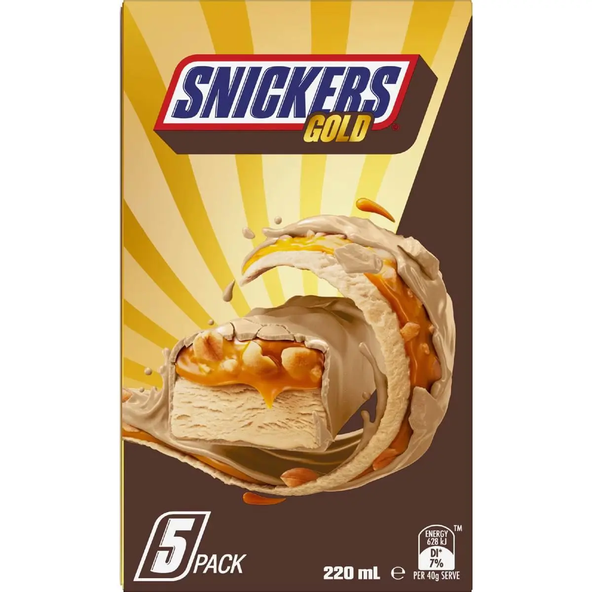SNICKERS Gold Ice Bar 5x40.8g Mp AU