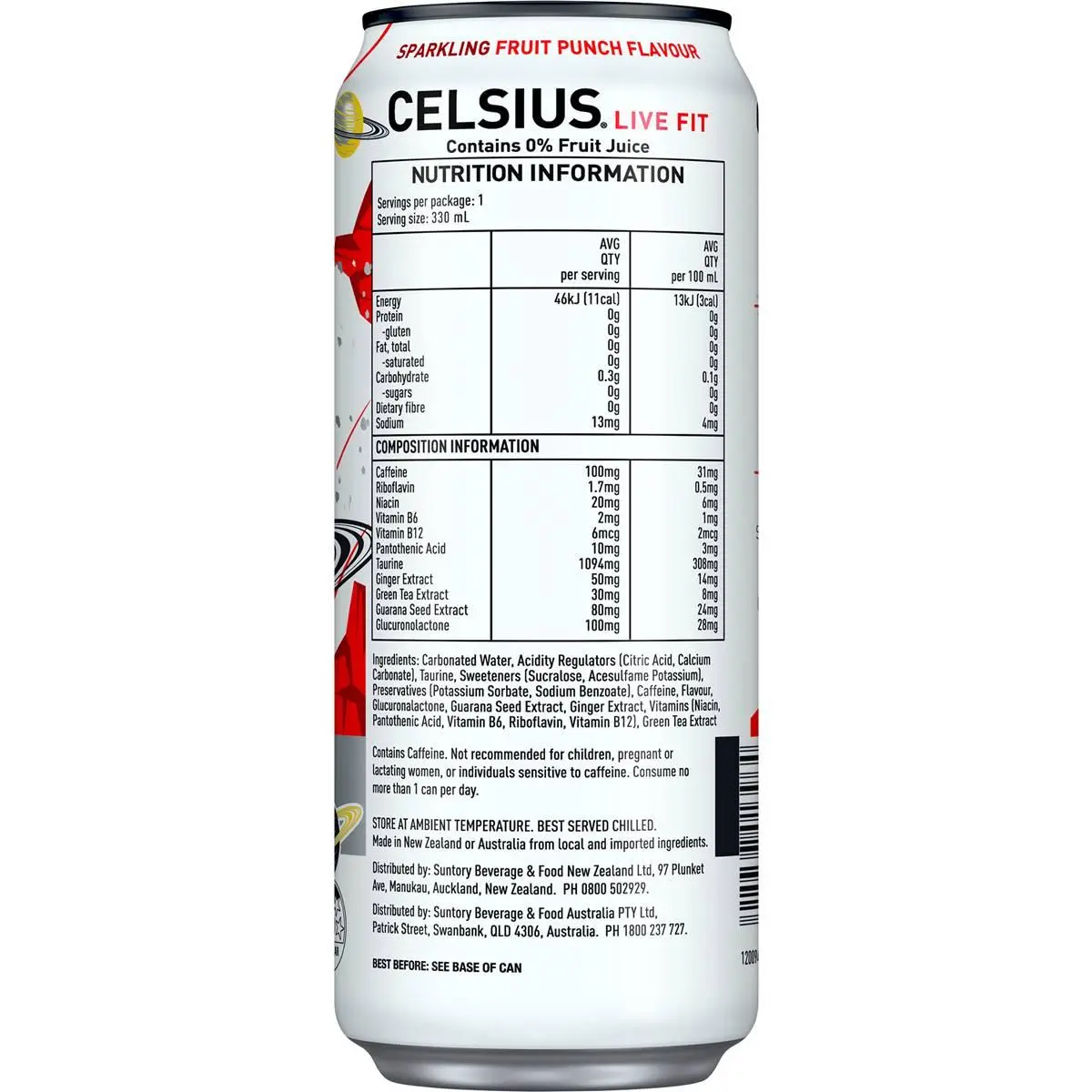Celsius Energy Drink Sparkling Cosmic Vibe 330mL